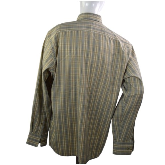Turtle Men sz 42 Dress Shirt Long Sleeves Plaids Buttons Up Classics - Picture 4 of 7